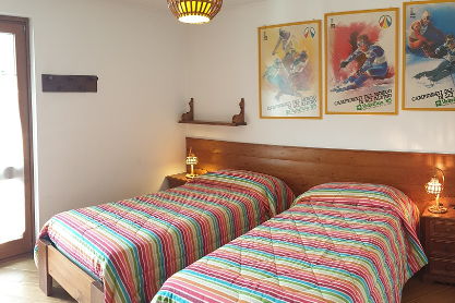 Bormio - seconda camera allestita come doppia, appartamento Baita del sole